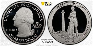2013-S 25C Perry's Memorial NP-Silver Limited Edition PR Set PR70DCAM