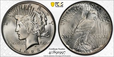 1928 $1 MS65+
