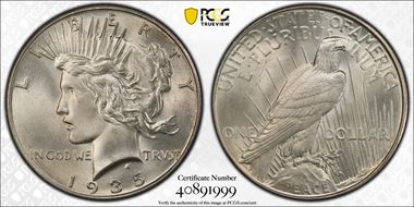 1935 $1 MS66+
