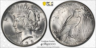 1935 $1 MS66+