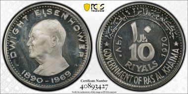 1970 10 Riy Dwight Eisenhower T-1 PR67DCAM