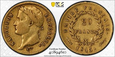 1813-Flag 20 Fr Gad-1025 F-516 VF30