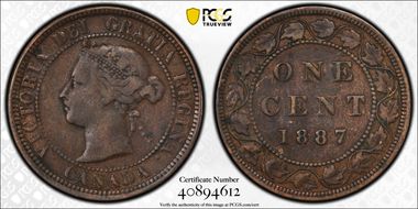 1887 1C VF25BN
