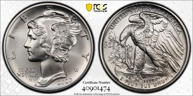 2020-W $25 Palladium First Strike SP70
