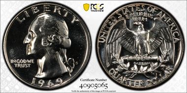 1969-S 25C DDO FS-101 (027.08) PR66