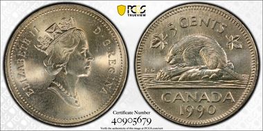 1990 5C Bare Belly MS66