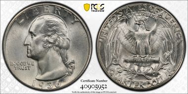 1936 25C MS65