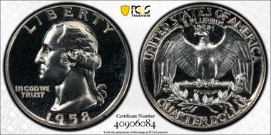 1958 25C PR65