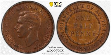 1939 1/2D KM-35 MS63BN