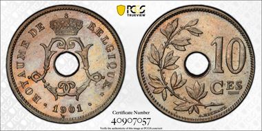 1901 10C KM-48 Monogram MS65