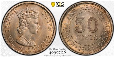1961-H 50C MS66