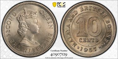 1957-H 10C MS66