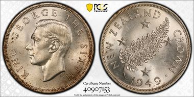 1949 Crown KM-22  Ag MS66