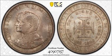 1898 1000 R Discovery of India KM-539  Ag MS64