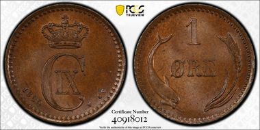 1880 CS Øre MS65BN