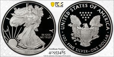 2020-S $1 Silver Eagle First Strike PR69DCAM