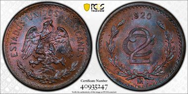 1920-Mo 2C MS65BN