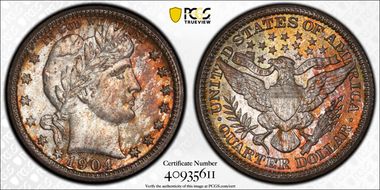1904 25C MS66+