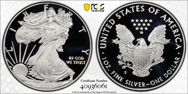 2020-S $1 Silver Eagle First Strike PR69DCAM