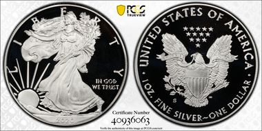 2020-S $1 Silver Eagle First Strike PR69DCAM