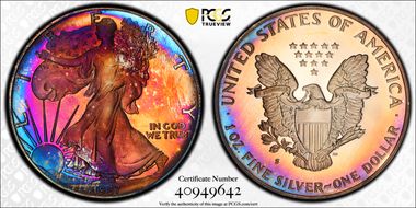 1987-S $1 Silver Eagle PR67DCAM