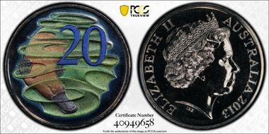 2013 20C Colorized Platypus MS69