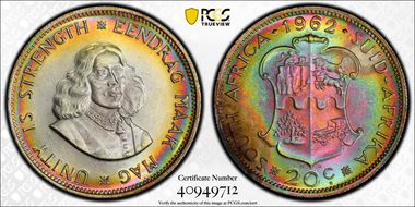 1962 20C Small 2 MS63+