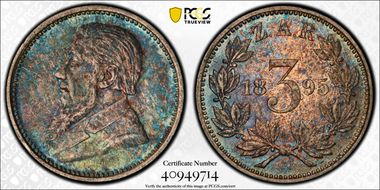 1895 3D KM-3 AU58