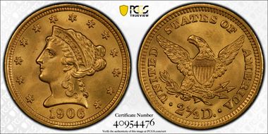 1906 $2.50 MS67