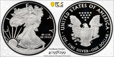 2020-S $1 Silver Eagle First Strike PR69DCAM