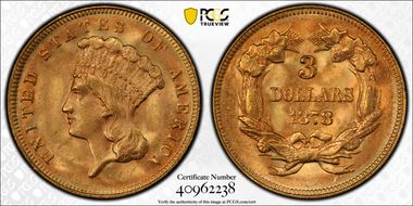 1878 $3 MS64