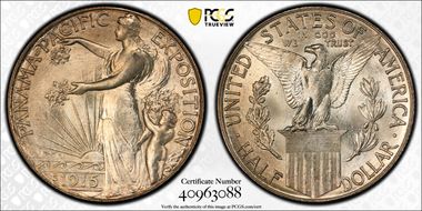 1915-S 50C Panama-Pacific MS66