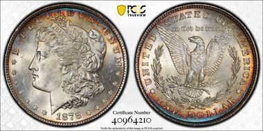 1878 8TF $1 VAM 14.1, Alligator Eye MS64