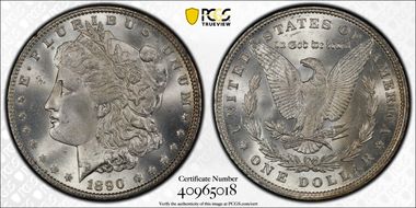 1890 $1 MS65