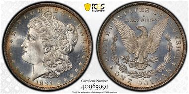 1891-O $1 MS65+