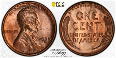 1935-S 1C MS66RD