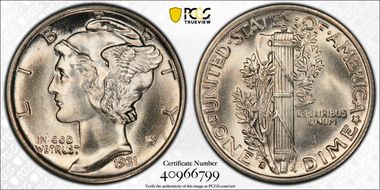 1931-S 10C DDO FS-101 MS66+ FB