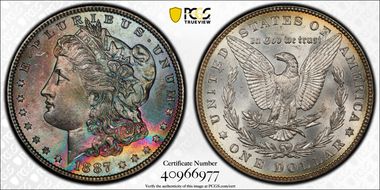 1887 $1 MS63