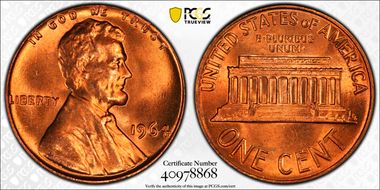 1964 1C MS65RD