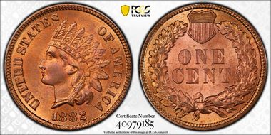 1882 1C MS65RB