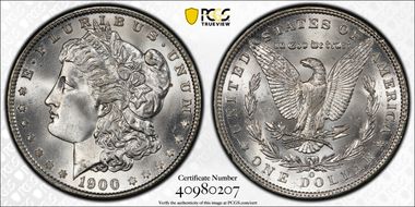 1900-O/CC $1 MS66+