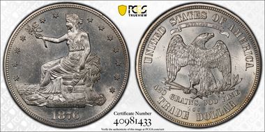 1876-CC T$1 Type-I/I MS62