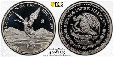 2010-Mo 1/20 oz Libertad Ag PR68DCAM
