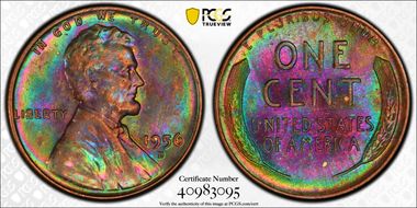 1956-D 1C MS64BN