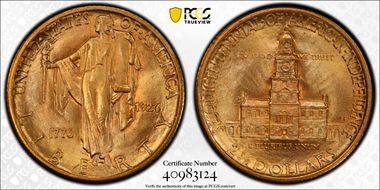 1926 $2.50 Sesquicentennial MS64