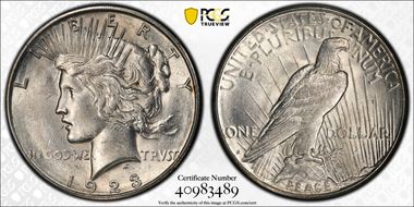 1923-S $1 AU55