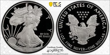 2020-S $1 Silver Eagle First Strike PR69DCAM
