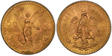 1924 50 Peso KM-481  Au MS65