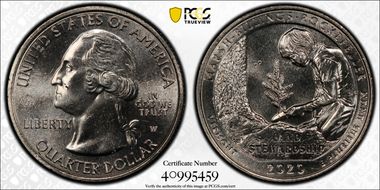 2020-W 25C Marsh-Billings-Rockefeller NP V75 Early Find MS64