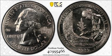 2020-W 25C Marsh-Billings-Rockefeller NP V75 Early Find MS65